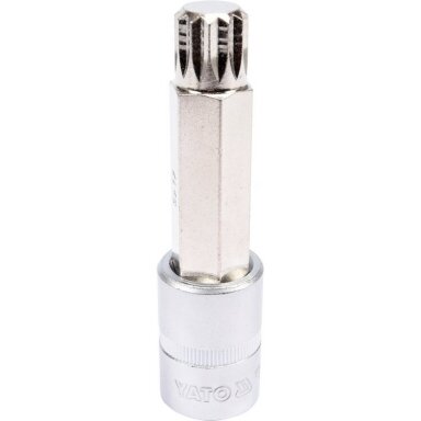 1/2" Galvutė su 100L SPLINE M17 antgaliu (prailginta) 1/2" Galvutė su 100L SPLINE M17 antgaliu (prailginta)