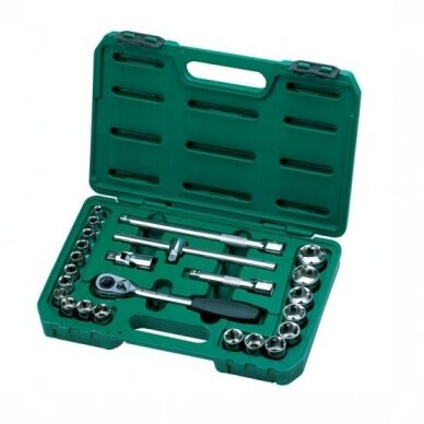 1/2" Galvučių rinkinys 24vnt. 1/2" Galvučių rinkinys 24vnt.