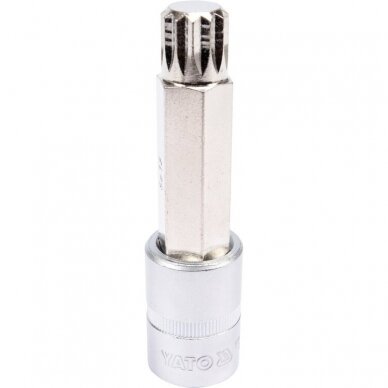 1/2" Galvutė su 100L SPLINE M17 antgaliu (prailginta) 1/2" Galvutė su 100L SPLINE M17 antgaliu (prailginta)