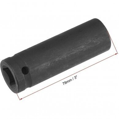 1/2" Prailgintų smūginių galvučių rinkinys 10vnt. 1 1/2" Prailgintų smūginių galvučių rinkinys 10vnt. 1
