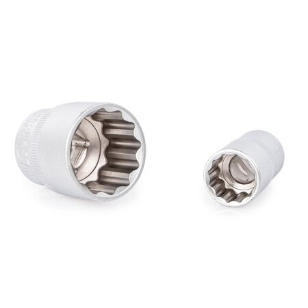 1/2" Galvučių rinkinys 21vnt. 12-kampės 8-36mm 4 1/2" Galvučių rinkinys 21vnt. 12-kampės 8-36mm 4