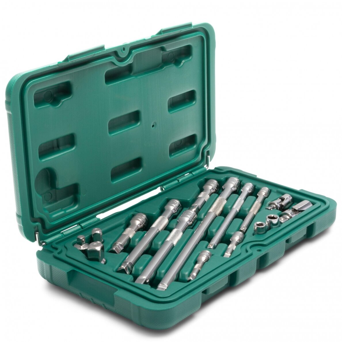 1/4''+3/8'' Adapterių ir priedų rinkinys 16vnt. 1 1/4''+3/8'' Adapterių ir priedų rinkinys 16vnt. 1