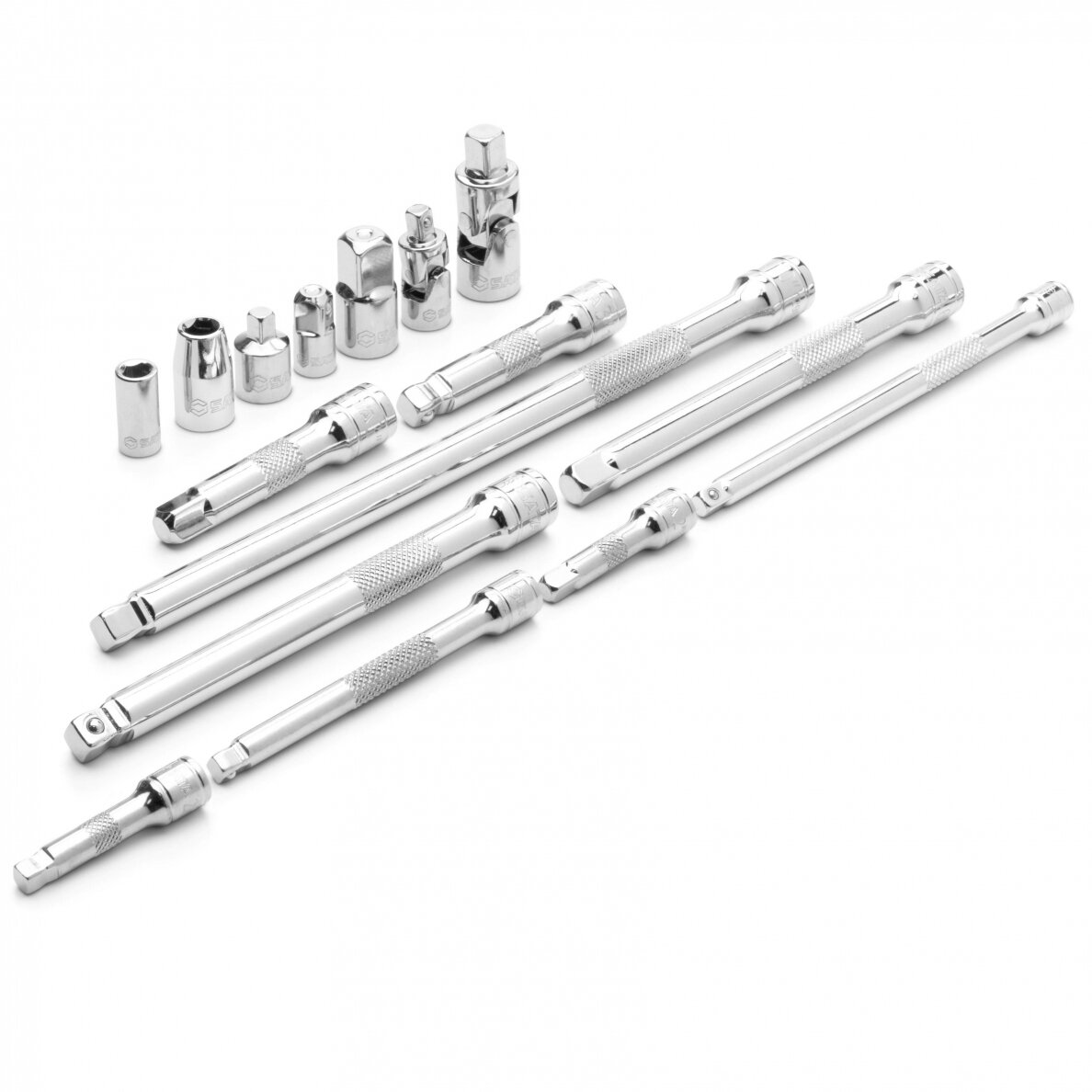 1/4''+3/8'' Adapterių ir priedų rinkinys 16vnt. 3
