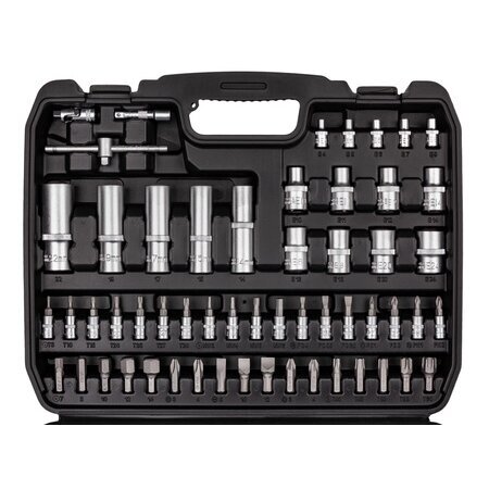 1/4" + 1/2" Galvučių rinkinys 108vnt. 1 1/4" + 1/2" Galvučių rinkinys 108vnt. 1