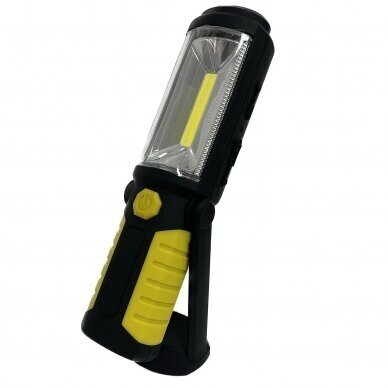 Prožektorius darbui COB (3W) + LED5 (įkraunamas) 2