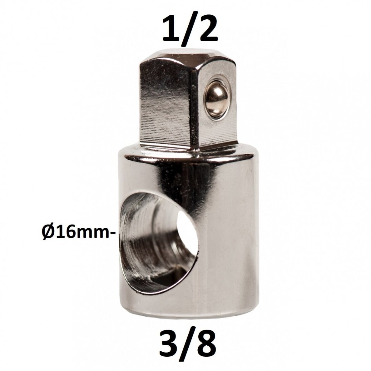 Adapteris 3 krypčių 3/8" - 1/2" Adapteris 3 krypčių 3/8" - 1/2"