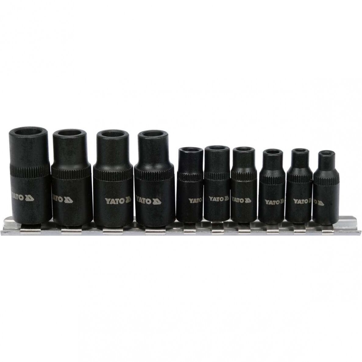 Adapterių rinkinys sriegikliams 1/4", 3/8" (10vnt) 1 Adapterių rinkinys sriegikliams 1/4", 3/8" (10vnt) 1
