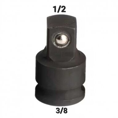 Adapteris smūginis 3/8"(F) - 1/2"(M)