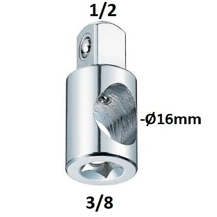Adapteris 3 krypčių 3/8" - 1/2" Adapteris 3 krypčių 3/8" - 1/2"