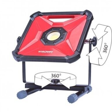 Akumuliatorinis šviestuvas nešiojamas COB(30W) 20V LI-ION Akumuliatorinis šviestuvas nešiojamas COB(30W) 20V LI-ION