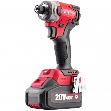 Akumuliatorinio suktuvo-gręžtuvo ir smūginio suktuvo rinkinys 20V LI-ION (XCUBE dėžė) 8