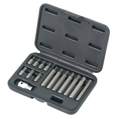 Antgalių rinkinys TORX 15vnt. Antgalių rinkinys TORX 15vnt.