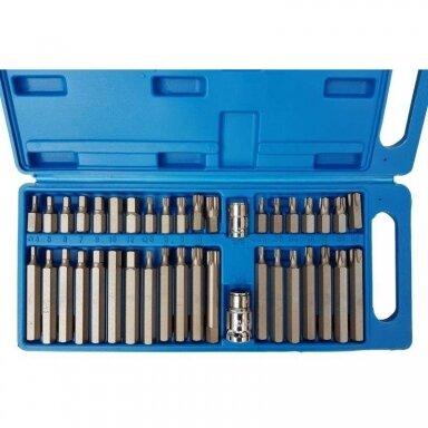 Antgalių rinkinys TORX. HEX. SPLINE 40vnt.