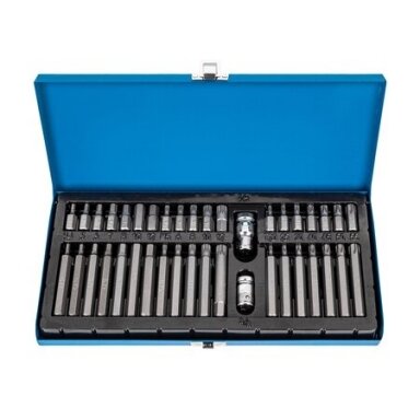 Antgalių rinkinys TORX. HEX. SPLINE 40vnt. (S1)