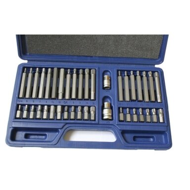 Antgalių rinkinys TORX. HEX. SPLINE 40vnt. Antgalių rinkinys TORX. HEX. SPLINE 40vnt.