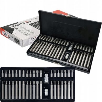 Antgalių rinkinys TORX. HEX. SPLINE 40vnt. (S2) Antgalių rinkinys TORX. HEX. SPLINE 40vnt. (S2)