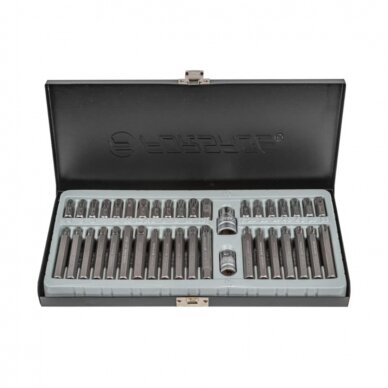 Antgalių rinkinys TORX. HEX. SPLINE 40vnt. (S2) 1 Antgalių rinkinys TORX. HEX. SPLINE 40vnt. (S2) 1