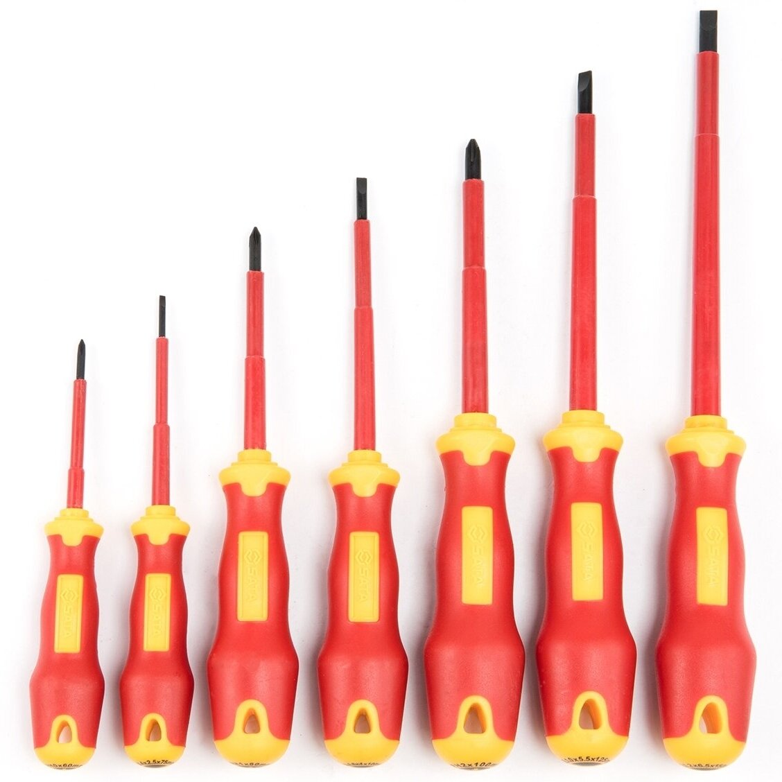 Atsuktuvų rinkinys elektrikui (7vnt), (SATA) 2 Atsuktuvų rinkinys elektrikui (7vnt), (SATA) 2