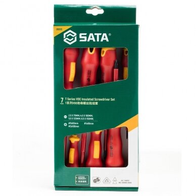 Atsuktuvų rinkinys elektrikui (7vnt), (SATA) 3 Atsuktuvų rinkinys elektrikui (7vnt), (SATA) 3