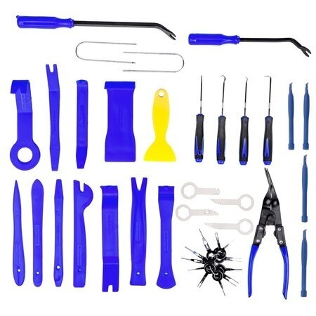 Automobilio apdailos ir magnetolos išėmimo įrankių rinkinys 41vnt. 1 Automobilio apdailos ir magnetolos išėmimo įrankių rinkinys 41vnt. 1