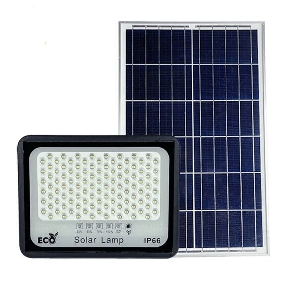 Autonominis šviestuvas su saulės baterija ir šviesos jutikliu 50W Autonominis šviestuvas su saulės baterija ir šviesos jutikliu 50W