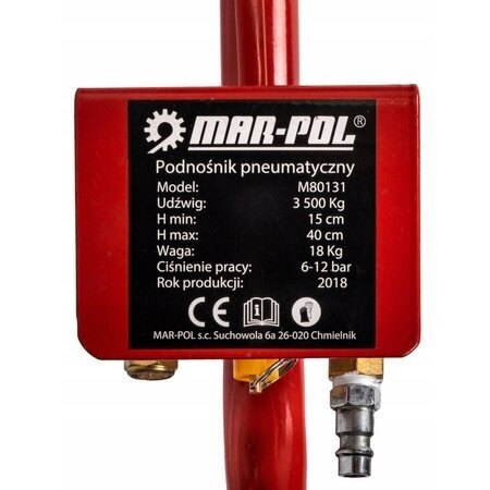 Domkratas 3,5t pneumatinis su 3 oro pagalvėmis 4