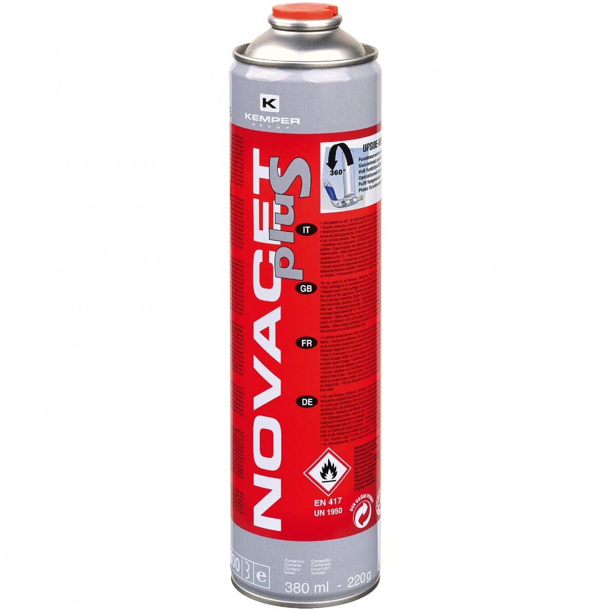 Dujos propano/butano/propileno KEMPER NOVACET ANTIFLARE 220g Dujos propano/butano/propileno KEMPER NOVACET ANTIFLARE 220g