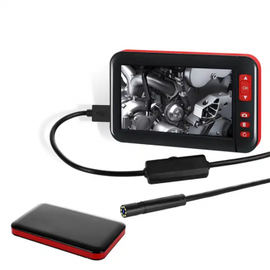 Endoskopas su LCD Ø 8mm, 5m 1 Endoskopas su LCD Ø 8mm, 5m 1