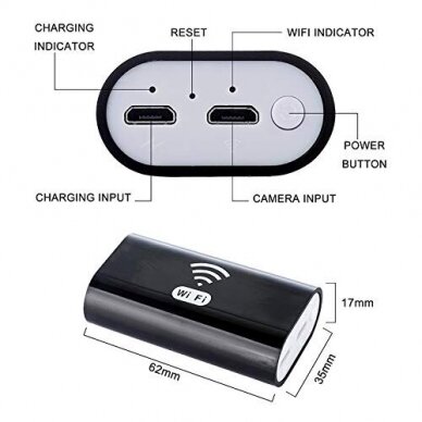Endoskopas su WI-FI, Ø 8mm, 5m 2 Endoskopas su WI-FI, Ø 8mm, 5m 2
