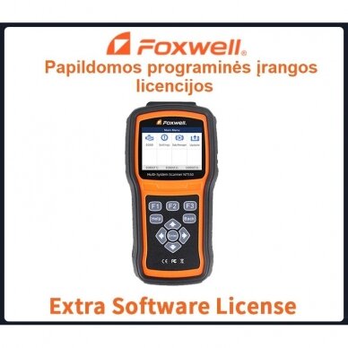 Foxwell NT530 papildoma programinė įranga Foxwell NT530 papildoma programinė įranga