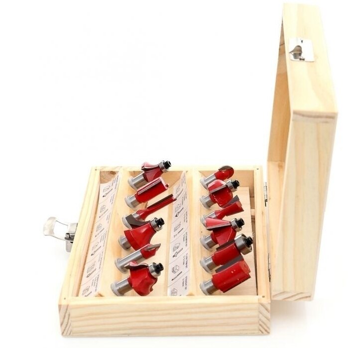Frezų medžiui rinkinys (12vnt) 1 Frezų medžiui rinkinys (12vnt) 1