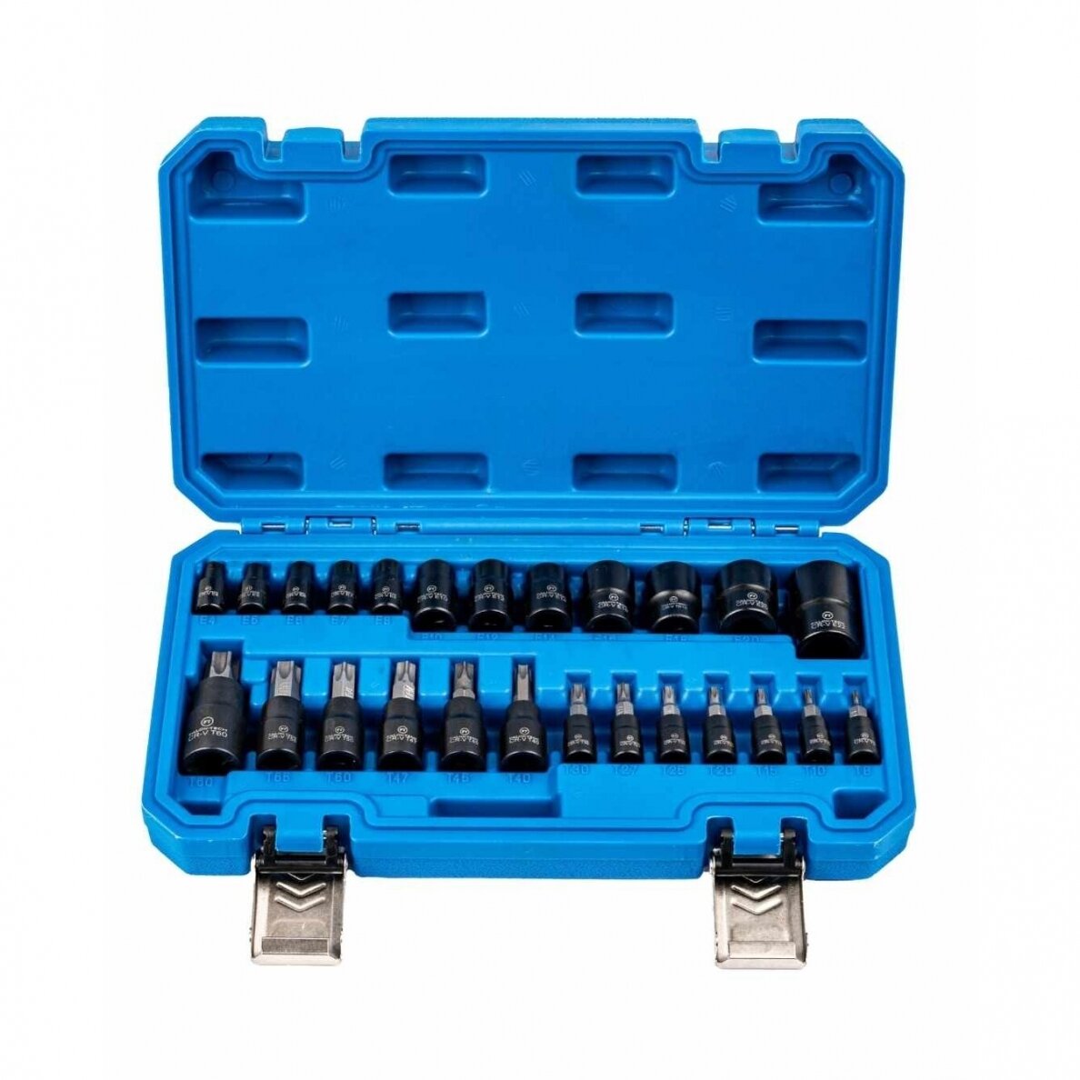 Galvučių rinkinys e-torx 1/4" 3/8" 1/2" 25vnt. 1 Galvučių rinkinys e-torx 1/4" 3/8" 1/2" 25vnt. 1