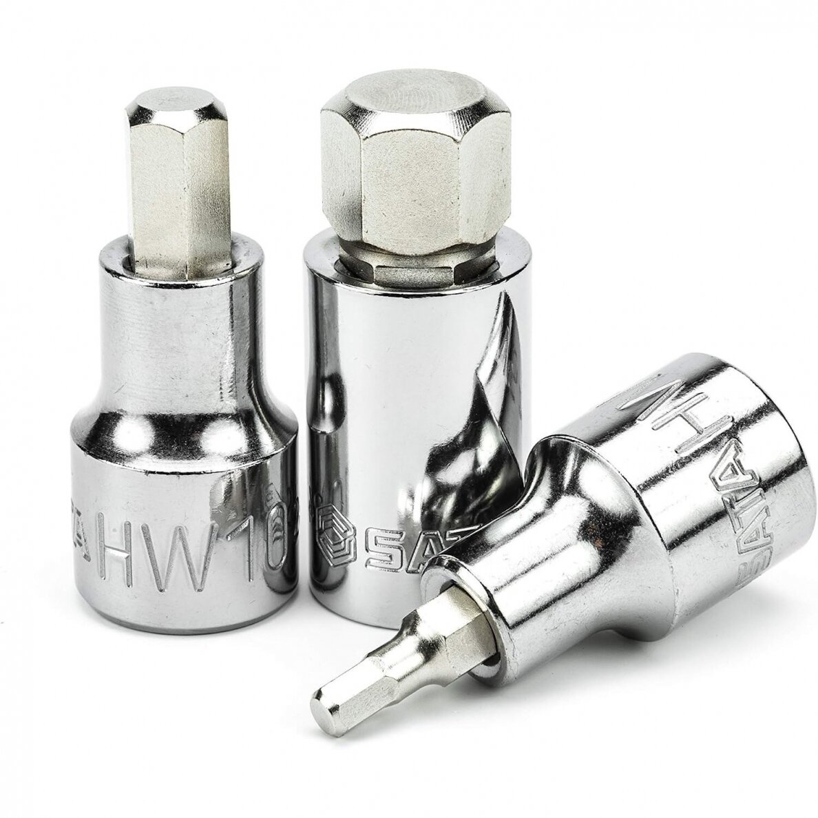 Galvučių su antgaliais rinkinys 1/2" (HEX)(9vnt) 3 Galvučių su antgaliais rinkinys 1/2" (HEX)(9vnt) 3