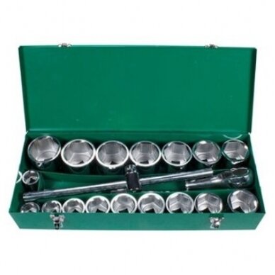 Galvučių rinkinys 1" (22vnt) (6-kamp)(36-85mm) Galvučių rinkinys 1" (22vnt) (6-kamp)(36-85mm)