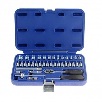 Galvučių rinkinys 1/4" (38vnt) Galvučių rinkinys 1/4" (38vnt)