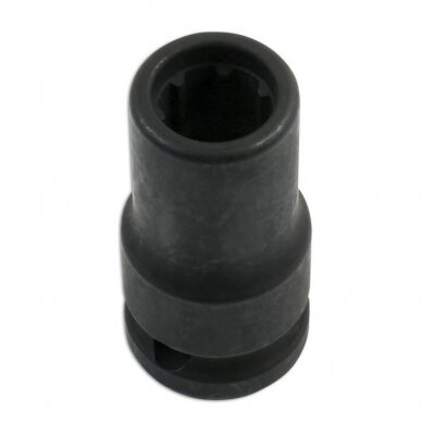 Galvutė smūginė stabdžių remontui 1/2" (7-kampė) QKX3 Galvutė smūginė stabdžių remontui 1/2" (7-kampė) QKX3