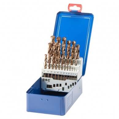 Grąžtų metalui rinkinys DIN338 25vnt. (1-13mm) (cobalt) Grąžtų metalui rinkinys DIN338 25vnt. (1-13mm) (cobalt)