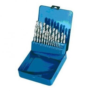 Grąžtų metalui rinkinys DIN338 25vnt. (1-13mm) Grąžtų metalui rinkinys DIN338 25vnt. (1-13mm)