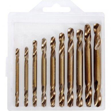 Grąžtų rinkinys HSS dvipusiai (10vnt) 3.0-6.0mm Grąžtų rinkinys HSS dvipusiai (10vnt) 3.0-6.0mm