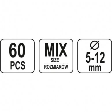 Kaiščių su galvute rinkinys (60vnt) 4 Kaiščių su galvute rinkinys (60vnt) 4