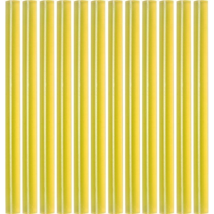 Karštų klijų lazdelių rinkinys (geltonos) (12vnt) 7.2x100mm Karštų klijų lazdelių rinkinys (geltonos) (12vnt) 7.2x100mm