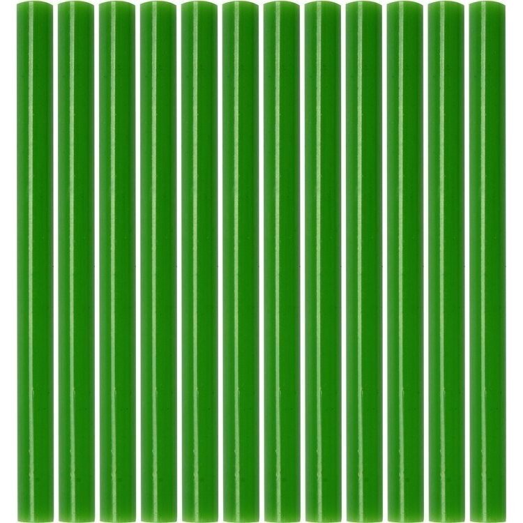 Karštų klijų lazdelių rinkinys (žalios) (12vnt) 7.2x100mm Karštų klijų lazdelių rinkinys (žalios) (12vnt) 7.2x100mm