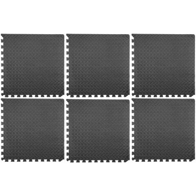 Kilimėlių EVA rink. dirbtuvėms/įrankių spintelėms 600x600x12mm (6vnt)