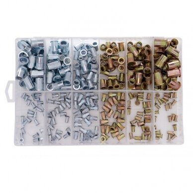 Kniedės srieginės M3-M10 (300vnt) KD10486 1 Kniedės srieginės M3-M10 (300vnt) KD10486 1