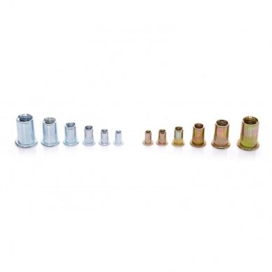 Kniedės srieginės M3-M10 (300vnt) KD10486 2 Kniedės srieginės M3-M10 (300vnt) KD10486 2