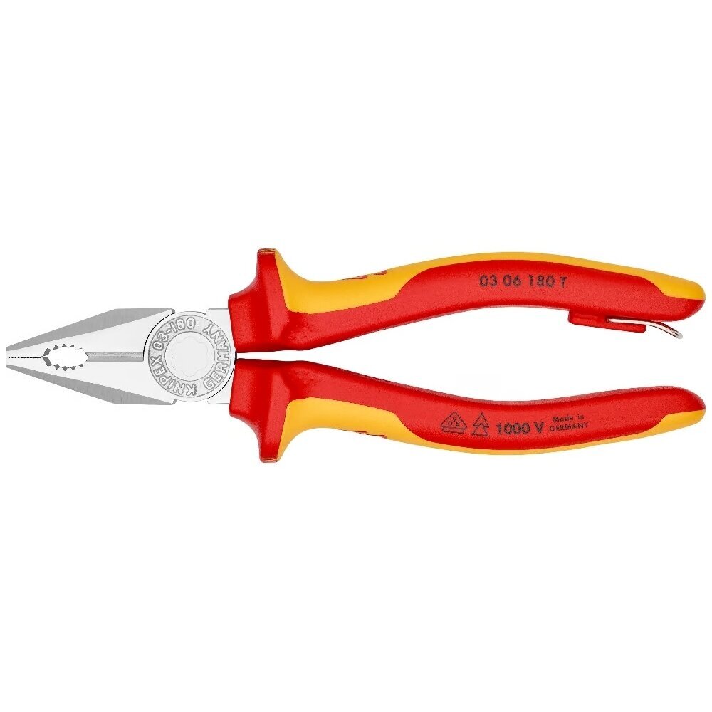 Kombinuotos replės elektrikui 180mm (1000V) KNIPEX Kombinuotos replės elektrikui 180mm (1000V) KNIPEX