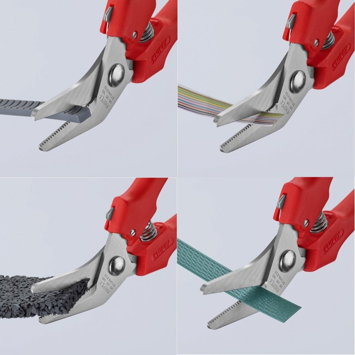 Kombinuotos žirklės 185mm KNIPEX 8 Kombinuotos žirklės 185mm KNIPEX 8