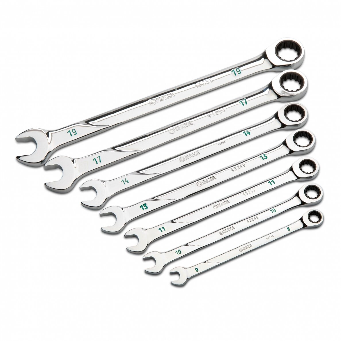 Kombinuotų raktų su terkšle rinkinys 7vnt. (8-19mm) 120XP 1 Kombinuotų raktų su terkšle rinkinys 7vnt. (8-19mm) 120XP 1