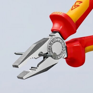 Kombinuotos replės elektrikui 180mm (1000V) KNIPEX 6 Kombinuotos replės elektrikui 180mm (1000V) KNIPEX 6