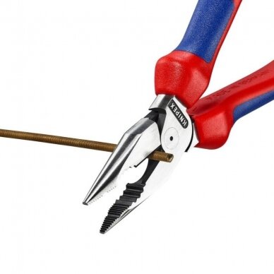 Kombinuotos replės siauromis žiaunomis 185mm KNIPEX 4 Kombinuotos replės siauromis žiaunomis 185mm KNIPEX 4